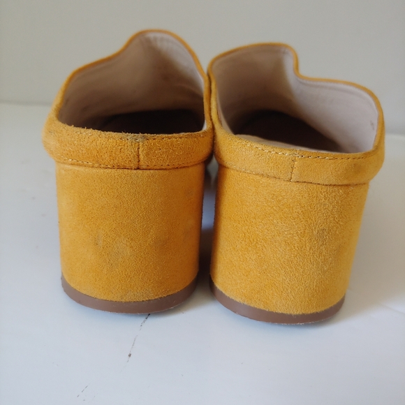 Everlane The Day Heel Mule Slip On Shoes Yellow Suede Size 8.5 - Picture 10 of 15